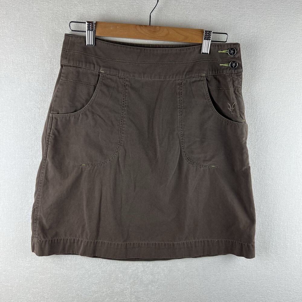 Ibex Skirt Womens 4 Brown Organic Cotton Brown Mini